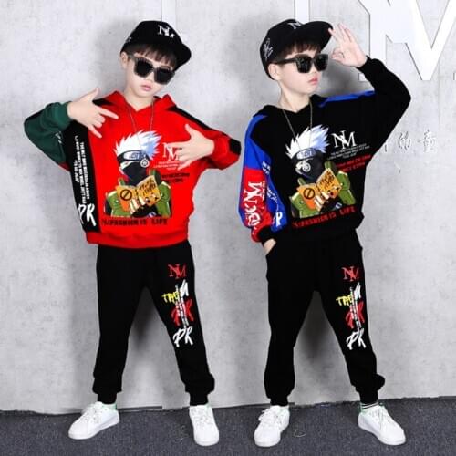2pcs/sets Boys Tracksuit Cartoon Girls Clothing Sets For Children 2020 Fashion Boys Sweater+Trousers 2Pcs Kids Clothes Suits