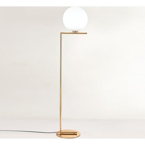 Nordic Design Post Modern Gold White Meatl LED Tall Floor Lamp Standing Lamp Light With Table for Living Room Deauty Salon