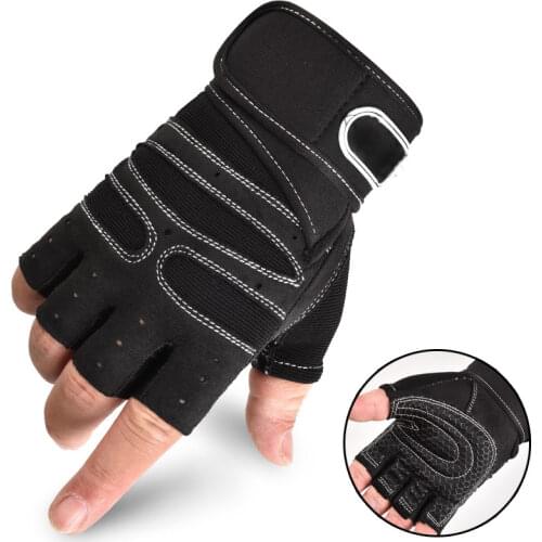 Half-finger non-slip gloves weightlifting gloves bodybuilding exercise gloves for men and women M / L / XL