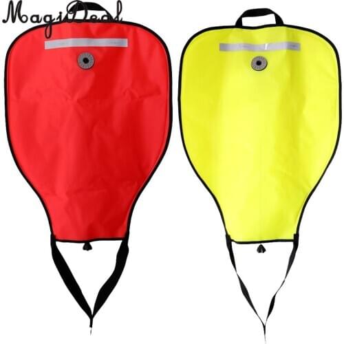 Pack 2) Reflective 50lbs Salvage Lift Bag & Over Pressure Valve for Scuba Dive Underwater Recovery Treasure Find Safety Gear