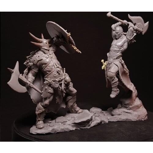 1/24 Severax Vs. Solrak, 2 figure, Resin Model figure GK, Unassembled and unpainted kit