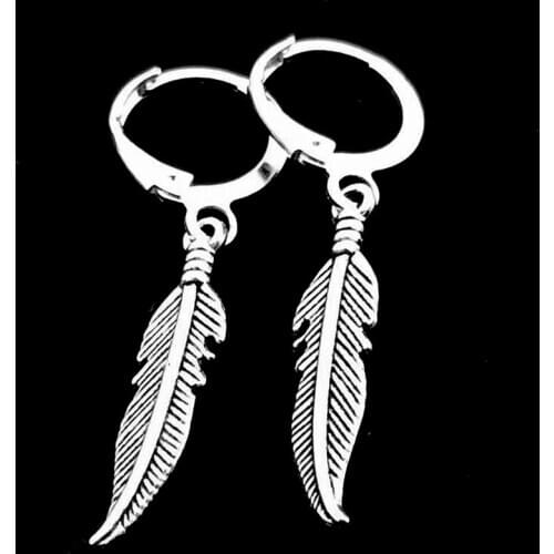 1Pair Bohemia Vintage Feather Dangle Earing Feather Leaves Pendant Drop Earrings for Women Jewelry Brincos Pendientes