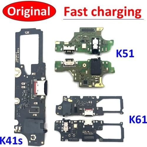 10pcs/Lot, 100% Original USB Charging Port Charger Board Flex Cable For LG K51 K61 k41S K8 Plus K22 K51s Dock Plug Connector