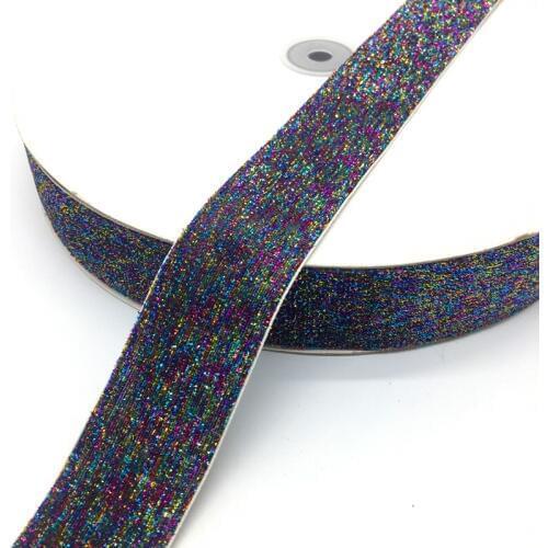 3 Yards 38mm Glitter Velvet Ribbon Wedding Party Decoration Handmade Ribbon Gift Wrapping Hair Bowknot DIY Christmas Ribbon #03