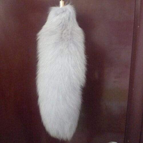 Key Chains2020 Blue Fox Fur Bags Foxs Tail Key Pendant 32-35cm T Station Serves The Fashion Bag Mail