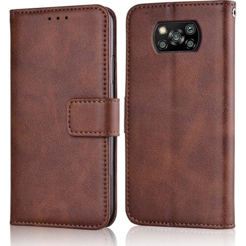 For POCO X3 NFC Case Slim Leather Flip Cover for Xiaomi Poco X3 pro Case Wallet Card Stand Magnetic Book Cover X3pro case