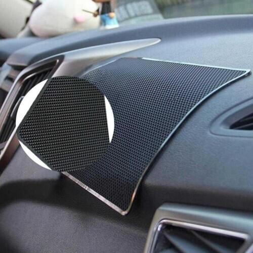 Black Car Anti-Slip Dashboard Sticky Pad Non-Slip Mat Coin Phone Pad GPS PDA Sticky Holder Sunglass Cell J1M4