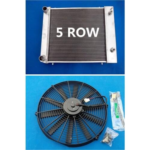 Hot Selling High Performance 5 ROW Aluminum Radiator & Fan For Land Rover Defender Discovery 300TDI 90/110