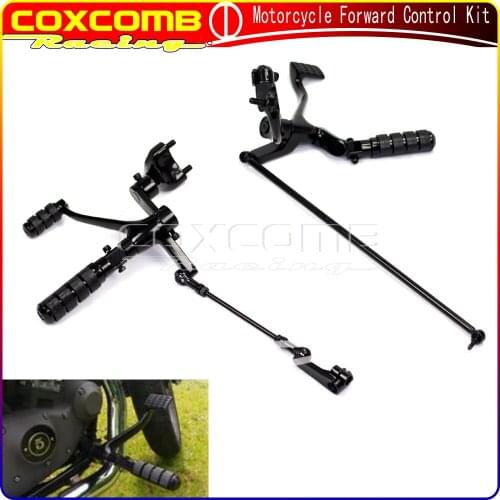 Motorcycle Forward Controls Kit Linkages Foot Rest For Harley Sportster XL 883 1200 Nightster Forty-Eight Custom Roadster 04-13