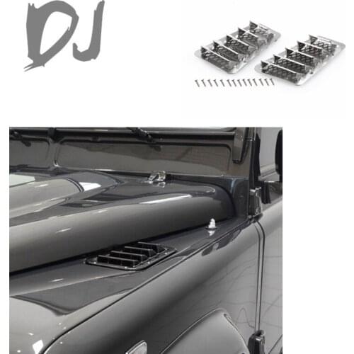 DJ Traxxas TRX4 T4 Fender Cover Inlet Cover Side Air Inlet Metal modification RC Car Accessories Parts carro de control remoto