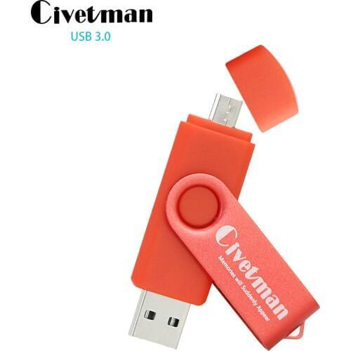 New OTG USB Flash Drive for Smartphone/Tablet/PC 8GB 16GB 32GB 64GB 128GB Pendrive High Speed USB 3.0 Pen Drive Memory Stick
