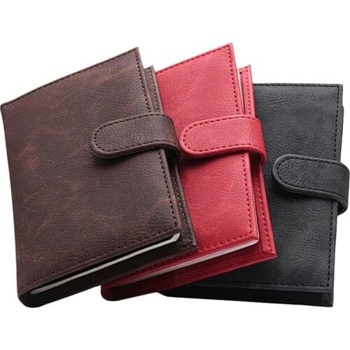 Retro Business Leather Passport Holder PU Passport Book With Buckle Card Holder Package Passport Cover Travel Accessories