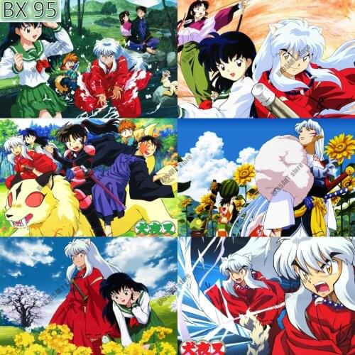 Full Round Diamond Painting Japan Anime Inuyasha Pictures Embroidery Diamond Mosaic Kids Room Decoration Cross Stitch Kits