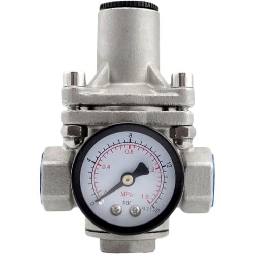 Stainless Steel Pressure Reducing Valve With Pressure Gauge,Tap Water,Water Heater Constant Pressure Valve