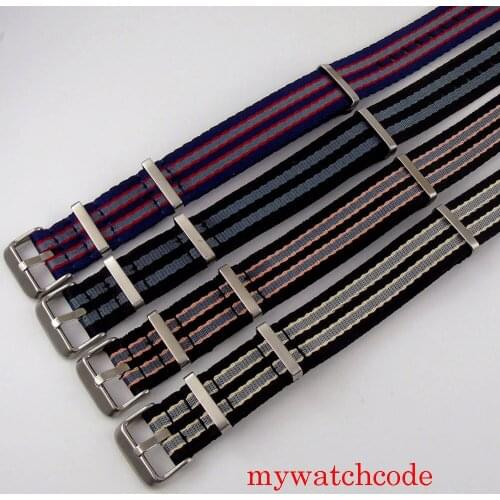 20mm Width Nylon Watch Bands Pin Buckle Wristwatch Accessories For Men Watches