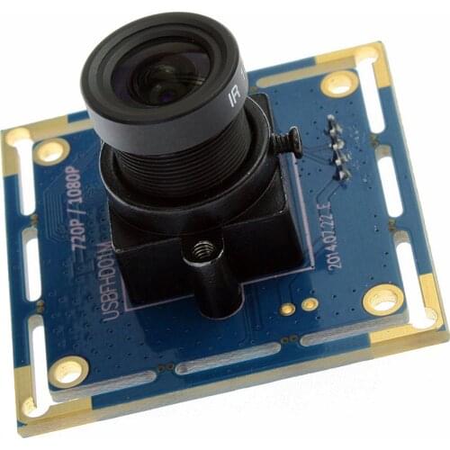 2MP 1920x1080 Ominivison OV2710 MJPEG /YUY2 8mm lens UVC HD 1080P Black /White monochrome usb camera module Android