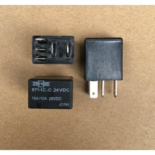 3pcs 871-1C-C 24VDC car relay 871-1C-C 24VDC 24V 5pin