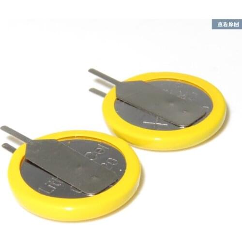 50PCS/LOT CR1220 1220 3V button battery vertical welding pin 2 pins. CR1220 Right knife