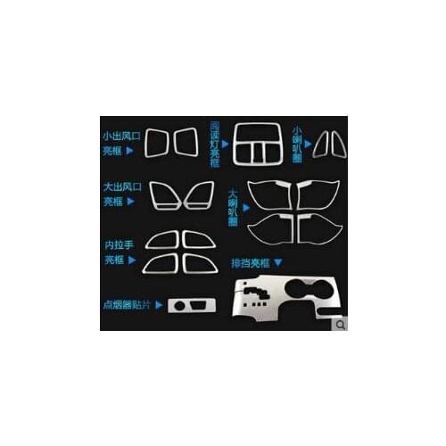 Abs outlet Chrome trim decoration cover ring Car Accessories For Hyundai ix35 2011 2012 2013 2014 2015