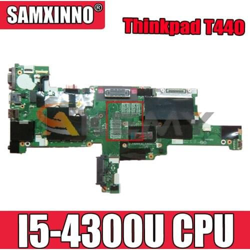 Akemy For Lenovo Thinkpad T440 Laptop Motherboard VIVL0 NM-A102 CPU I5 4300U 100% FRU 04X5012 04X5014 04X5010 04X5011
