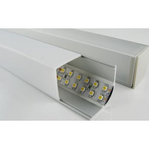 10 x 1m Aluminium Corner Profiles Housing for LED Strip Lights Under Cabinet lights With Opal, Semi-clear And Clear Covers
