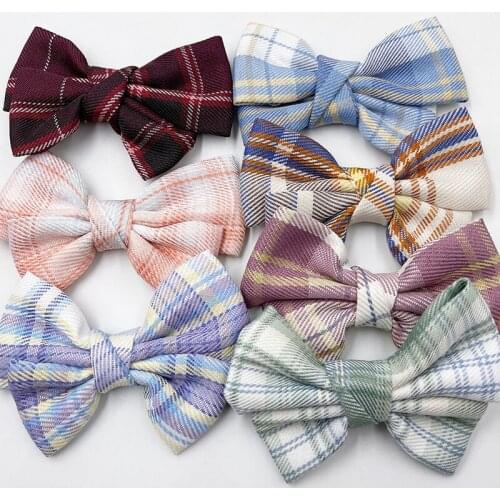 10pcs Big Satin Ribbon Bows Wedding Appliques Sewing Handmade Flowers T366