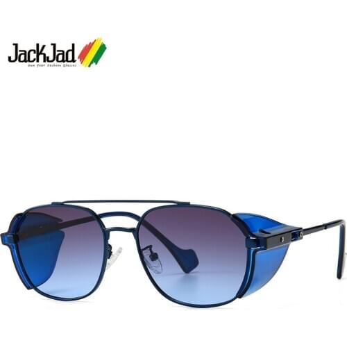 JackJad 2020 Fashion SteamPunk Style Side Shield Sunglasses ins Popular Vintage Brand Design Sun Glasses Oculos De Sol 86228