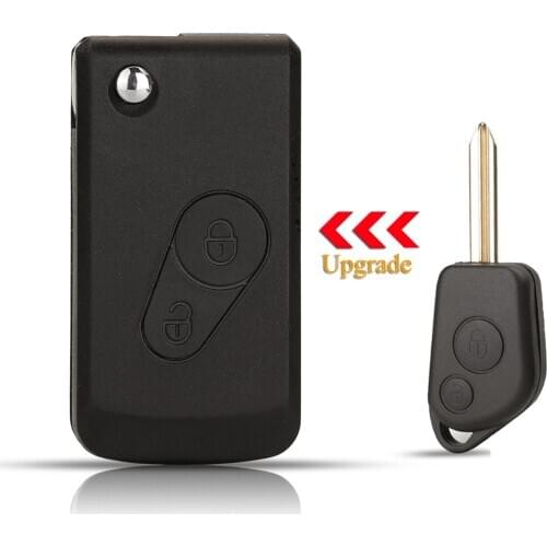 Kutery 10pcs 2 Buttons Modified Remote Car Key Shell For Citroen Elysee Picasso Saxo Xsara Berlingo
