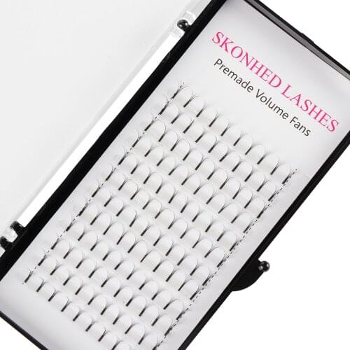 SKONHED 12 Lines 3D~10D C D Curl Long False Eyelashes Extension Handmade 0.07 Thickness Semi Permanent Premade Volume Fans New