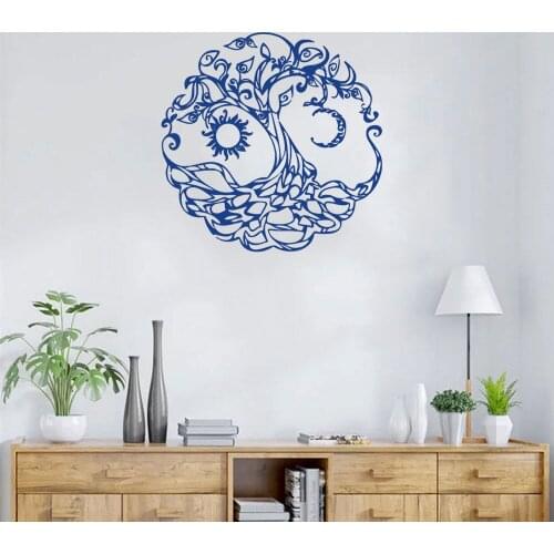 Yggdrasil Tree of Life Rune Wall Sticker Decal Viking Norse Windows Bedroom Living Room Home Decal Vinyl Wallpaper dw3819