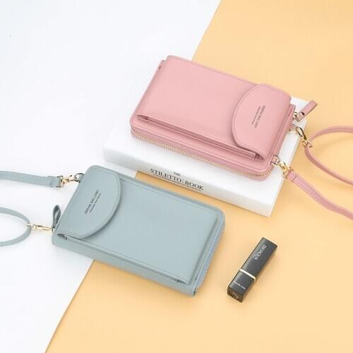 2020 New Women Wallet Brand Cell Phone Wallet Big Card Holders Wallet Handbag Purse Clutch Messenger Shoulder Straps Bag