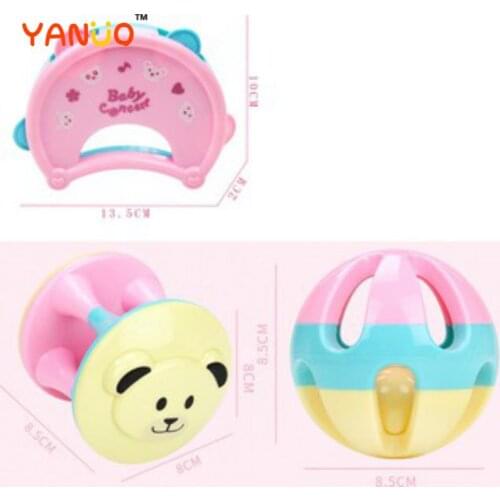 New Baby Rattles Toys Newborn Hand Bells Ball Baby Teething Safe Development Infant Early Sensory Toy
