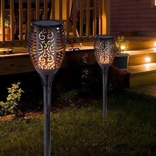 Outdoor IP65 Waterproof LED Garden Torch Lamp Solar Flame Light for Yard Garden Solar Bollard Light Led Solar Stick Lights