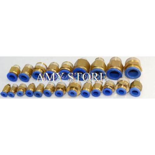 Pneumatic ONE Push to Connect Straight Male Threaded 1/4" OD 12mm