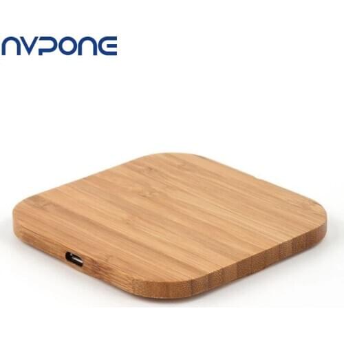 Portable Qi Wireless Charger BMS Slim Wood Charging Pad For Apple iPhone 8 Plus Xiaomi Phone Charger For Samsung S6 S7 S9 S8
