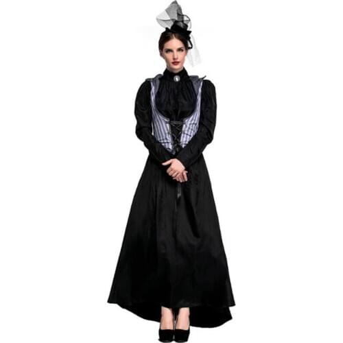 Deluxe Women Prom Killer Costume Halloween Ladies Count Fancy Cosplay Clothing halloween costume