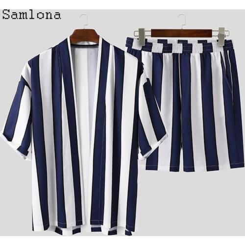 Samlona Mens Striped T-shirts
