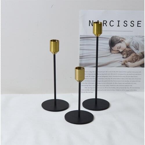 Modern And Simple 3Pcs Of Candle Holders Living Room Dining Room Wedding Valentines Day Party Home Decoration Gift