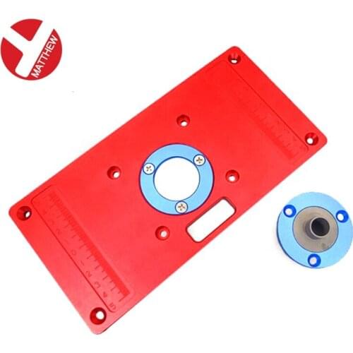 Universal Router Table Insert Plate Aluminum Flip Board Trimmer for woodworking