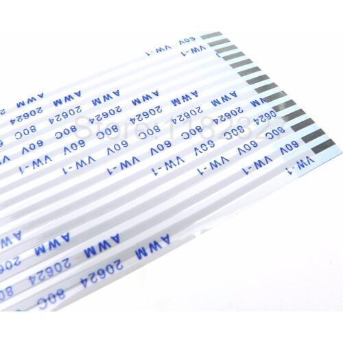 High Quality Flat Flex Cable AWM 20464 80 60V VW-1 14pin 2.54mm pitch opposite side contact B type 1000mm 1M length ffc cable