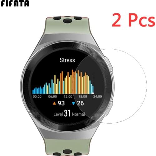 FIFATA For Huawei Watch GT 2e HD Clear Rempered Glass 9H 2.5D Premium Screen Protetor Film For Huawei GT 2e Sports Smart Watch
