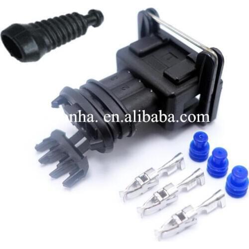 10 pcs 3 pin 282191-1 282729-1 Junior Power Timer (JPT) Connector MAP 3.5 Series Sensor automotive connector with rubber