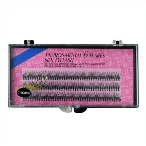 10Pcs Dovetail Environmental 6 Flare Silk Volume Fans Eyelash Extension By Free Shipping