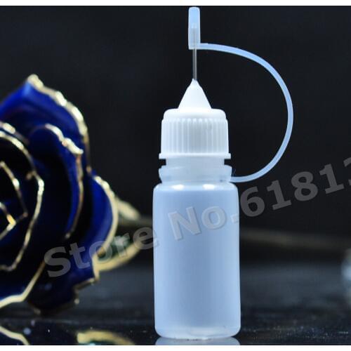 High quality 2500pcs 10ml empty plastic needle cap type bottle with metal needle tip