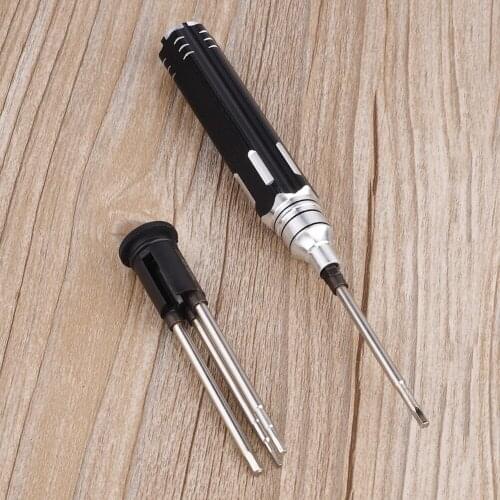 4 In 1 RC Helicopter Screw Driver HSS Parts Cars Set Kits 1.5 2.0 2.5 3.0mm Boat Drone Heli Hexagon Head Screw Driver