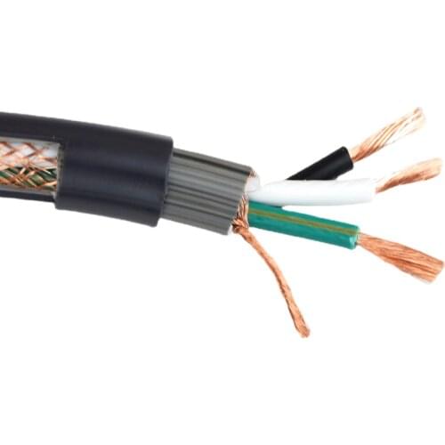 4N Pure Red Copper 13AWG X 3 Audio Amplifier DAC DIY AC Bulk Power Cable