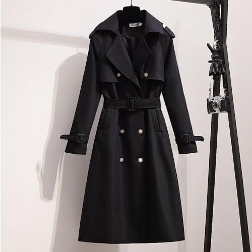 ABRINI Women's Long Trench Coats