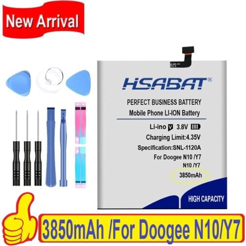 Top Brand 100% New 3850mAh BAT18763360 Battery for Doogee Y7 for Doogee N10 Batteries + free gfit