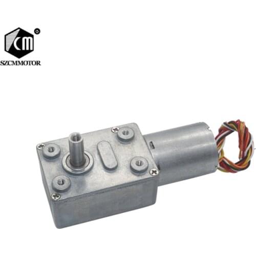 Free Shipping 12V 24V 2RPM to 150RPM BLDC Motor Strong Torque Worm Geared Motor Reducer Brushless Gear motor with brake