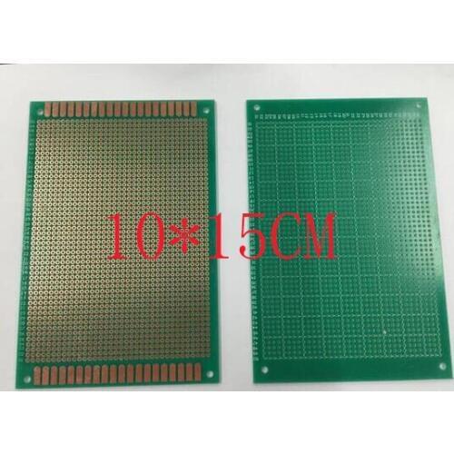 Free ship Wholesale 30PC 10*15CM high quality green Mask PCB glass fiberglass universal board From PCB Manufacture